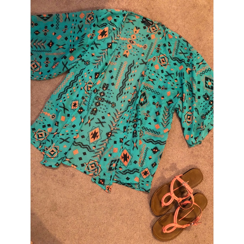Sheer Aztec Kimono • Size S